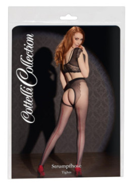 Crotchless Tights, with decorative seam